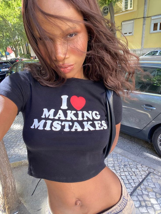 I Love making Mistakes Baby Tee